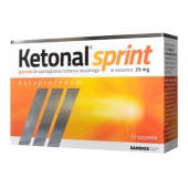 Ketonal Sprint 25mg, 12 saszetek