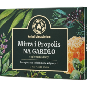 Mirra i Propolis na Gardło, 12 pastylek do ssania (z cukrem)