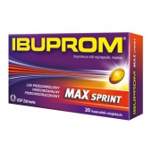 Ibuprom MAX Sprint, 20 kapsułek