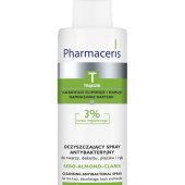 PHARMACERIS T, oczyszczający spray antybakteryjny do twarzy, dekoltu, pleców i rąk, 3% kwasu migdałowego, 200 ml
