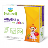Naturell, Witamina C dla dzieci, 60 tabletek