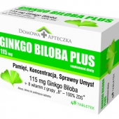 Ginkgo Biloba Plus, 48 tabletek