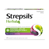 Strepsils Herbal bez czarny i jeżówka, 24 pastylki do ssania