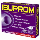 Ibuprom 200mg, 10 tabletek