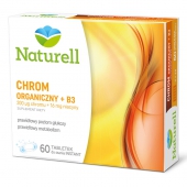 Naturell, Chrom Organiczny + B3, 60 tabletek do ssania instant