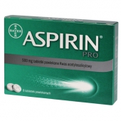 Aspirin Pro 500mg, 8 tabletek