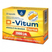 D-Vitum Forte 2000 j.m., 36 kapsułek
