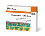 Vitaminum A+E Medana, 2500j.m. A + 200mg E, 40 kapsułek