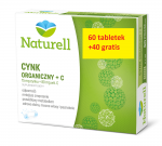Naturell, Cynk organiczny +C, 100 tabletek
