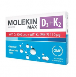 Molekin D3+K2 Max, 30 tabletek