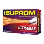 Ibuprom Ultramax 600mg, 10 tabletek