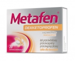 Metafen Dexketoprofen 25mg, 20 tabletek