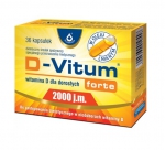 D-Vitum Forte 2000 j.m., 36 kapsułek