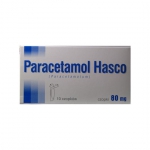 Paracetamol Hasco 80mg, 10 czopków