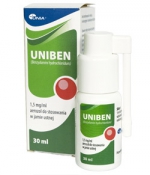 Uniben, aerozol do stosowania w jamie ustnej 1,5mg/1ml, 30ml